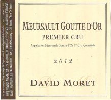 Meursault 1er Cru Les Goutte D'Or 2017 Label