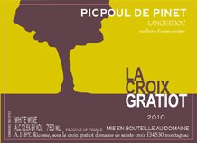 La Croix Gratiot Picpoul de Pinet 2021 Label