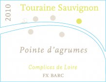 Touraine Sauvignon Pointe d'agrumes 2022 Label