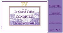 Condrieu Le Grand Vallon 2020 Label