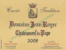 Jean Royer Chateauneuf du Pape Cuvée Tradition 2020 Label