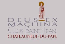 Clos Saint Jean Chateauneuf-du-Pape Deus Ex Machina 2020 Label