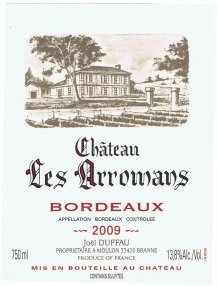 Les Arromans Bordeaux Rouge 2020 Label
