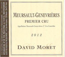 Meursault 1er Cru Les Genevrières 2018 Label