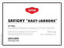 Savigny Les Beaune 1er Cru Haut-Jarrons 2020 Label