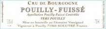 Pouilly-Fuissé Vers Pouilly 2016 Label